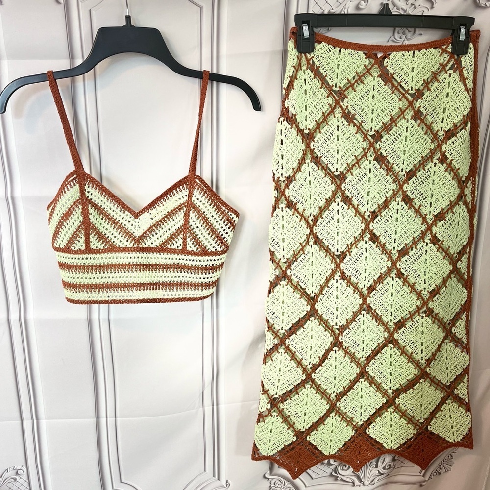 VIRAL ZARA NEW (TWO PIRCE SET ) ICROCHET SKIRT AND TOP SIZE M
🚨NO DISCOUNT - Picture 8 of 16